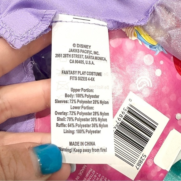 NWT Jakks Pacific Disney Princess Little Mermaid Ariel Halloween Cosplay Costume - Picture 5 of 6